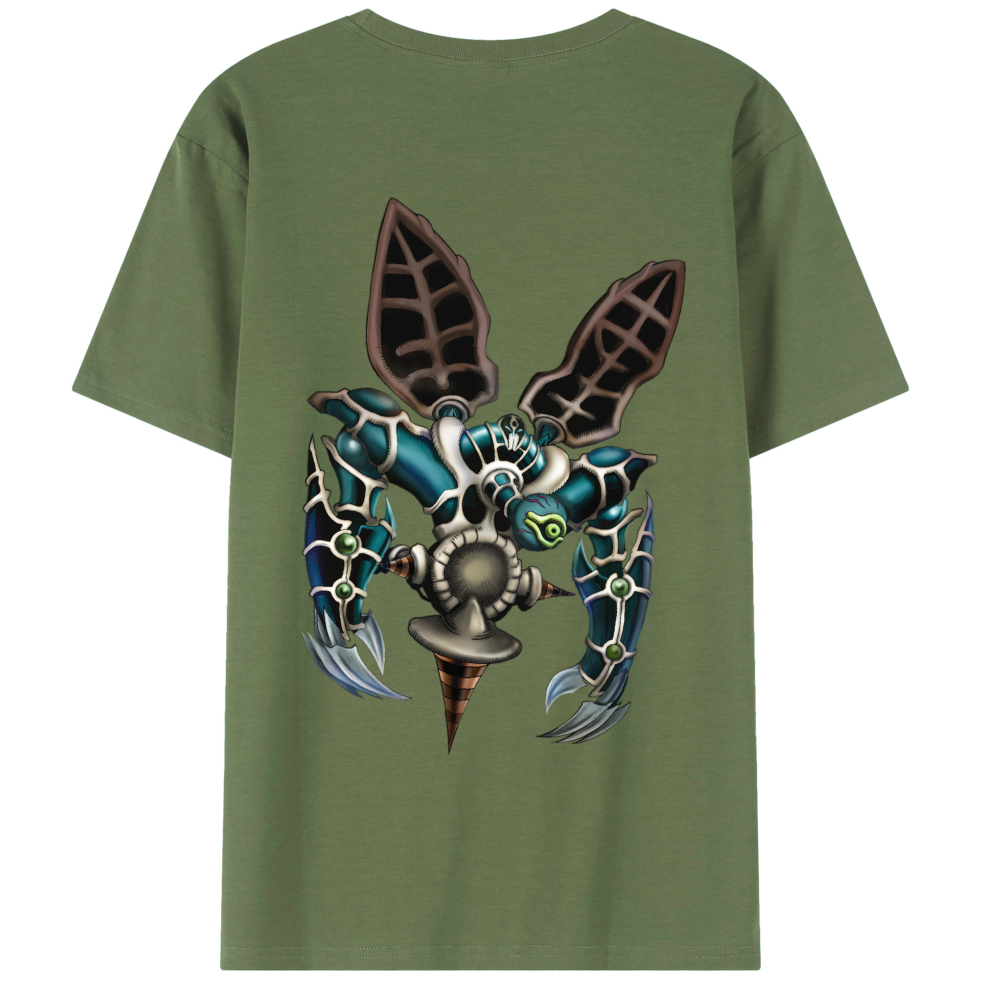 （画像用） 遊☆戯☆王 Yu-Gi-Oh! 綿100％ メンズ半袖Tシャツ（バックプリント） 通気性